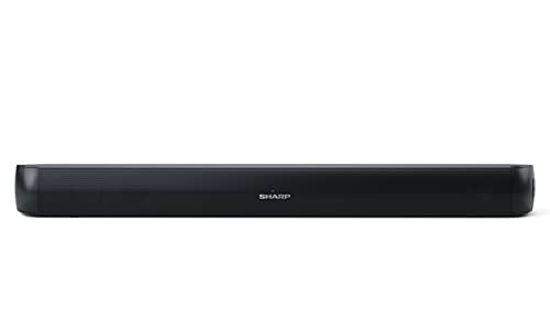 SHARP HTSB107 2.0 Soundbar 90W (USB, Bluetooth, HDMI, Optisch, AUX-In (3,5mm), Breite: 65cm), schwarz