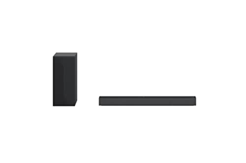 LG DS40Q 2.1 Soundbar (300W) mit kabellosem Subwoofer (HDMI, Bluetooth), Schwarz