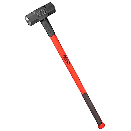 WALTER Professional Vorschlaghammer 4,5 kg 90 cm, Abbruchhammer, Sledge Hammer, vibrationsdämpfender Fiberglas-Griff für bequeme Handhabung und präzise Steuerung, robust und langlebig