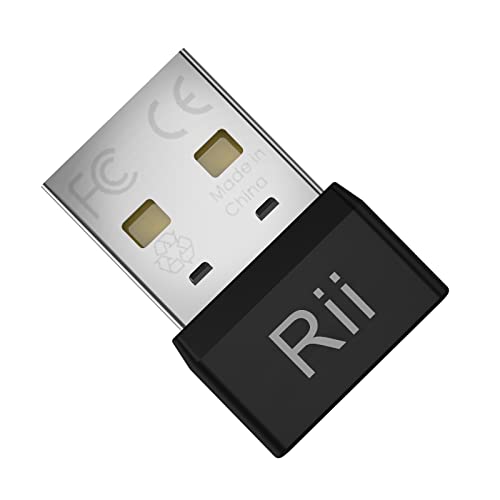 Rii Mouse Jiggler USB Nicht Nachweisbar - Maus Jiggler, Wackelmaus, Mausbeweger, Verhindert Bildschirmschoner und Schlaf-Modus, Plug and Play - Schwarz