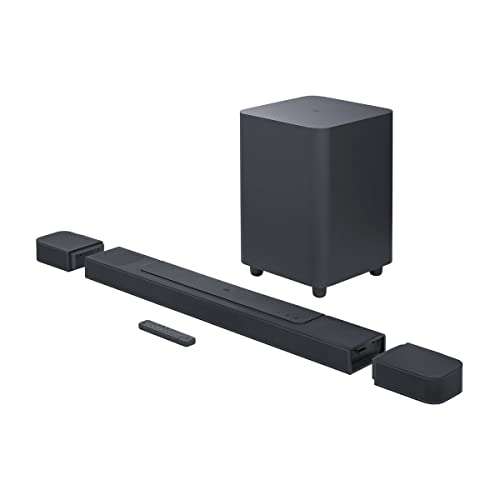 JBL Bar 1000 – 7.1.4-Kanal Soundbar für das Heimkino Soundsystem – Mit abnehmbaren Surround-Lautsprechern, MultiBeam, Dolby Atmos Surround Sound und DTS:X – Schwarz