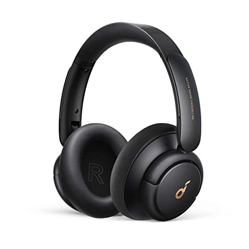 Soundcore by Anker Life Q30 Bluetooth Kopfhörer, Hybrid Active Geräuschisolierung, Hi-Res Sound, EQ in App, 40h Akku, bequemer Halt, Verbindung von 2 Geräten(Schwarz)(Generalüberholt)