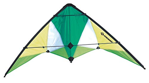 Schildkröt Stunt Kite, Zweileiner Lenkdrache, ab 10 Jahren, inkl. 25 kp Polyesterschnüre, 2x30m auf Steuerspulen
