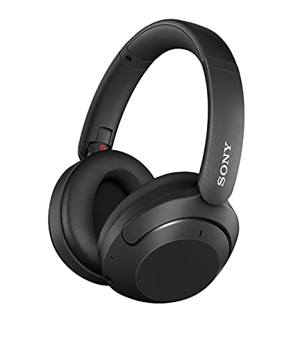 Sony WH-XB910N Kabellose Kopfhörer mit Geräuschminimierung, EXTRA BASS™, bis zu 30 Stunden Akkulaufzeit, Over-Ear-Design, optimiert für Alexa und Google Assistant, integriertes Mikrofon — Schwarz