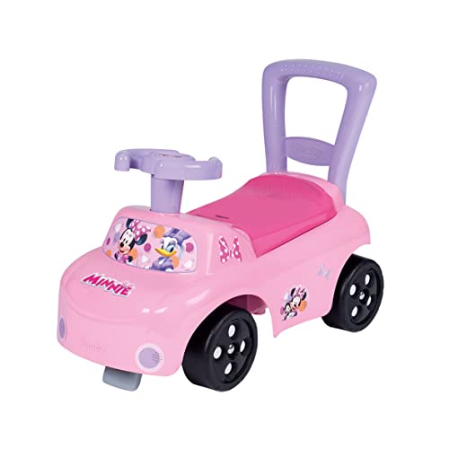 Smoby - Minnie Auto - Rutscherfahrzeug - Kinderfahrzeug mit Staufach und Kippschutz, für drinnen und draußen, Minnie Maus Design, für Kinder ab 10 Monaten