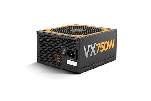 NOX Pc-Netzteil 750W URANO VX 750W -NXURVX750BZ- Pc-Netzteil 750W, Zertifikat 80 PLUS Bronze, 140mm Lüfter mit PMW-Steuerung, extra lange Flachkabel, Schwarz