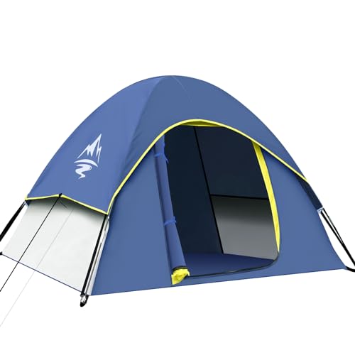 GLADTOP Camping Zelt, Familie Kuppelzelt 2-3 Personen, Familienzelt für Camping und Picknick, Zelte Wasserdicht & Winddicht, Campingzelt für Ausruhen im Hinterhof, Outdoor-Freizeitaktivitäten