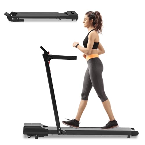 Elektrisches Laufband für Zuhause, Büro, Joggen, Laufen, ultraflach, schmal, Fitness, Workout, Fernbedienung, Walden F2800 (F2800DE)