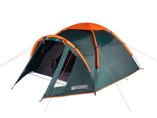 TENTCAMP Ryan - Zelt 3 Personen 300x190x125cm Ultraleicht – Kuppelzelt mit Vorzelt wasserdicht bis 3000mm - 3 Mann Zelt ideal für Camping- & Outdooraktivitäten