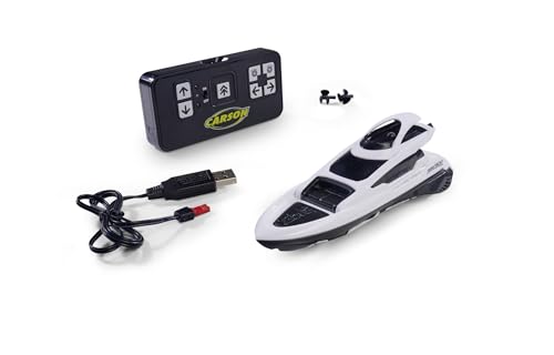 Carson 500108057 Nano Racer Yacht 2,4 GHz - Ferngesteuertes Boot, RC Boot, Ferngesteuertes Boot für Kinder und Erwachsene, inklusive Fernsteuerung