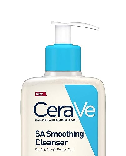 CeraVe SA glättende Reinigung 473 ml – Gesichtsreinigung Skincare mit Salicylsäure und Hyaluron für trockene und unreine Haut