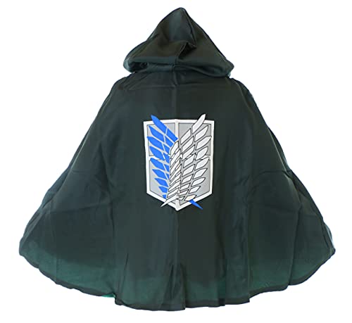 Kawaii-Story MN-197 Grüner Cape Umhang Aufklärungstrupp Cosplay Kostüm von Mikasa Eren für Attack on Titan Fans