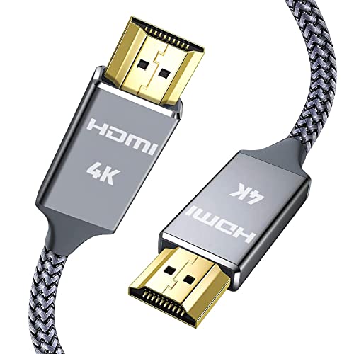 SNOWKIDS HDMI Kabel 5Meter, 4K60Hz HDMI Vergoldete Anschlüsse Nylon Geflochtenes Kabel mit Ethernet/Audio Rückkanal, Kompatibles 4K 2160p, HD 1080p, 3D,PS3/4 PC