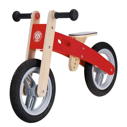 udeas Balance Bike 2in1 rot • Kinder Holzlaufrad Multifunktional Alter 3+