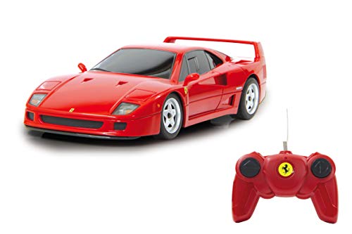 Jamara 405167 Ferrari F40 2,4GHz 1:24-offiziell lizenziert, 1 Stunde Fahrzeit bei ca. 9 Km/h, perfekt nachgebildete Details, hochwertige Verarbeitung, rot, OneSize