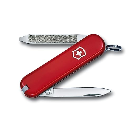 Victorinox, Schweizer Taschenmesser Klein, Escort, Multitool, 6 Funktionen, Klinge, klein, Schraubendreher 2.5 mm, Ring