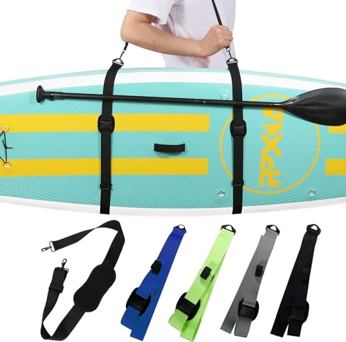 Funmo Sup Tragegurt, SUP Paddleboard Carry Strap, Kajak Tragegurt,Verstellbares Surfboard-Gurtzubehör für Stand-Up-Paddle-Boards, SUP, Longboards, Kajaks