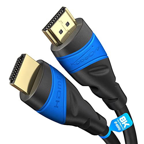 KabelDirekt – 8K/4K HDMI-Kabel – 3 m – 8K@60Hz (Extra-Kupfer für schnelles Ultra HD, 4K@120Hz/8K@60Hz – kompatibel mit HDMI 2.0, High Speed mit Ethernet, Blu-ray/PS5/Xbox Series X/Switch)