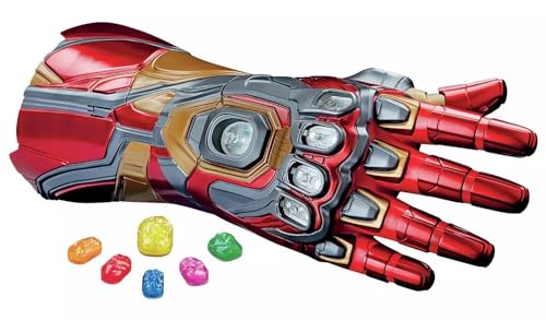 Hasbro Marvel Legends Series Iron Man Nano Gauntlet, elektronischer Handschuh mit Gelenken, Lichtern und Sounds, abnehmbare Infinity-Steine, F0196, One size