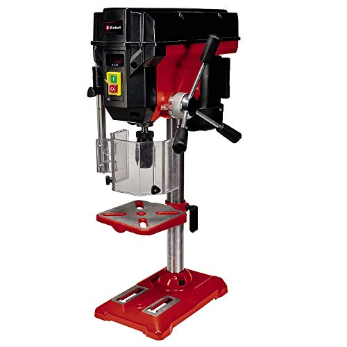 Einhell Säulenbohrmaschine TE-BD 550 E (550 Watt, stufen-/werkzeuglose Drehzahlregulierung, LCD Anzeige, Qualitäts-Schnellspannbohrfutter, Einstellbarer Tiefenanschlag)