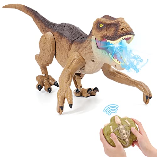 NEXBOX Ferngesteuerter Dino Geschenk für Kinder - RC T-rex Dinosaurier Spielzeug Elektrischer Weihnachten Geburtstag Prähistorische Kreaturen fur 3-12 Jahre Jungen und Mädchen