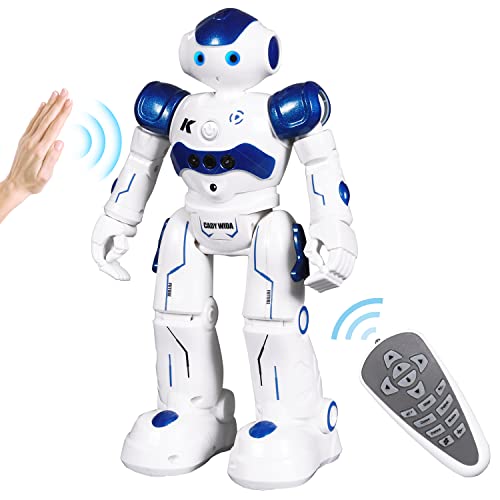 ANTAPRCIS Ferngesteuerter Roboter Spielzeug für Kinder, Intelligent Programmierbar RC Roboter mit Gestensteuerung, LED Licht und Musik, RC Spielzeug für Kinder Jungen Mädchen Geschenk
