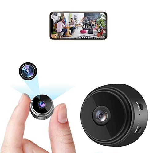 LySuyeo Mini Kamera, Überwachungskamera 1080P WiFi Kamera mit Bewegungserkennung Nachtsicht, Überwachungskamera mit Batteriestrom Geeignet für Familien verwendet