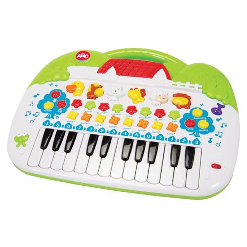 Simba 104018188 - ABC Tier-Keyboard, mit verschiedenen Sounds und Einstellfunktionen, 28x39cm, ab 3 Jahre