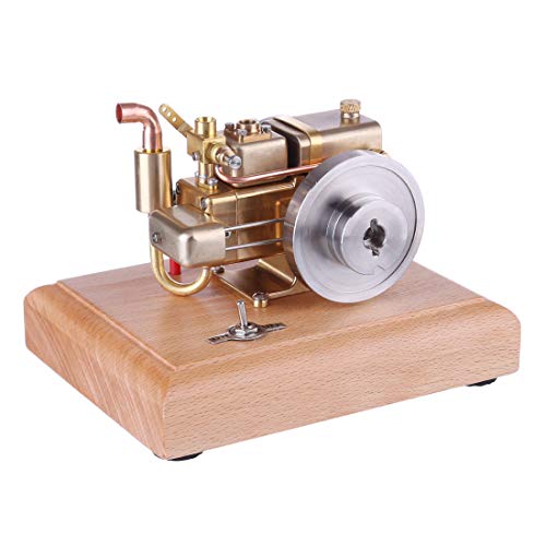 OviTop 2.6cc Motor Bausatz Benzinmotor Viertaktmotor Miniatur Automotor mit Grundplatte aus Holz