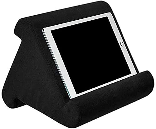 HEZHU Tablet Ständer Kissen Kissenständer Buchablage Multi Angle Soft Bed Pillow Holder Tragbarer Dreieck Tablet Ständer (Schwarz)