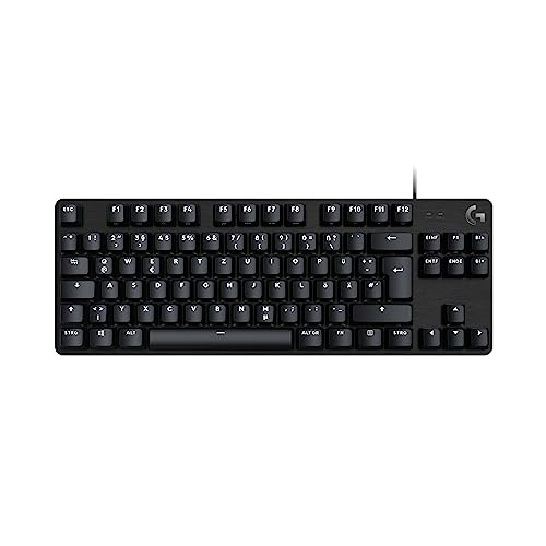 Logitech G413 TKL SE Mechanische Gaming-Tastatur - Mit Hintergrundbeleuchtung und taktilen mechanischen Schaltern, Anti-Ghosting, Kompatibel mit Windows, macOS, Deutsches QWERTZ-Layout - Schwarz