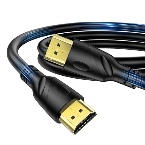 Jorenca 4K HDMI Kabel 3m(HDMI 2.0,18Gbps) Ultra High Speed vergoldete Anschlüsse,Ethernet Audio Return Video 4K,Full HD1080p,3D-kompatibel Xbox Laptop PS3 PS4 PS9 PC HDTV