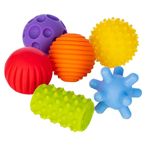 FANCY Baby Sensorik Balls - Babyspielzeug ab 0 3 6 8 Monate, Greifball für Babys, Multi Texturierte Motorikspielzeug, Massagebälle, Pekip Spielzeug, Baby Ball (Taktiliki_6cm)