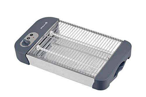 Grunkel - Flat toaster for all types of bread and baked goods with 600 W power, toast timer with 6 levels and crumb tray, model TSP-G2