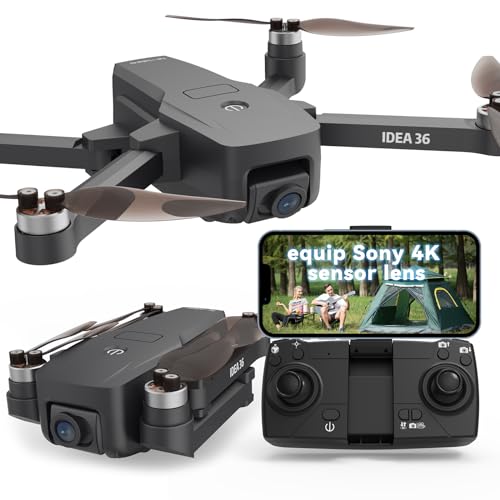 TTROARDS 36 Drohne mit 4K Kamera,SD Karte mit Brushless Motoren Drohnen mit Kamera für Erwachsene 4k,Optische Streaming Positionierung,5G WiFi Übertragung, GPS Drohnen follow me