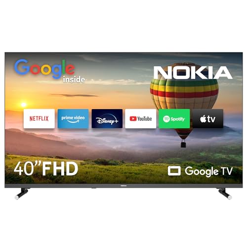 Nokia 40 Zoll (101 cm) Google TV FHD (WLAN, Triple Tuner DVB-C/S2/T2, Google Assistant, YouTube, Netflix, DAZN, Prime Video) – FN40GE320-2023
