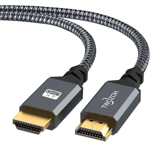 Twozoh 4K HDMI Kabel 10M, High Speed 60HZ 18Gbps geflochtenes HDMI auf HDMI Kabel 2.0 Kompatibel mit PS5, PS3, PS4, PC, Projektor, 4K UHD TV/HDTV, Xbox