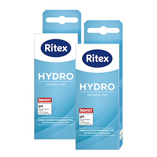 Ritex HYDRO Gel, sensitiv Gleitgel, ohne Konservierungsmittel, wasserbasiert, 100 ml, Made in Germany