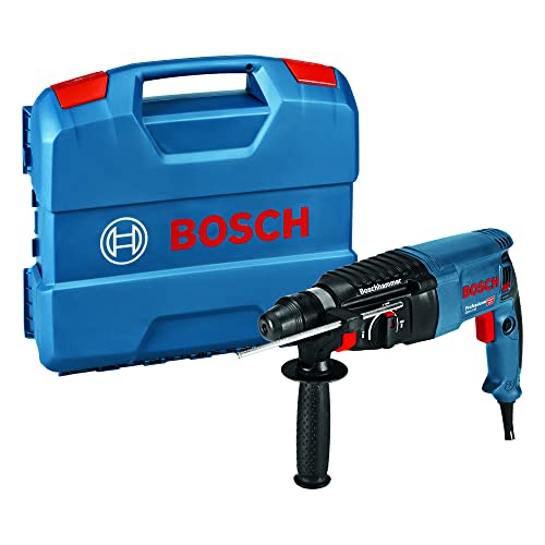 Bosch Professional Bohrhammer GBH 2-26 (Tiefenanschlag, Zusatzhandgriff, Leistung 830 Watt-Motor, SDS-Plus Werkzeugaufnahme, Handwerkerkoffer)