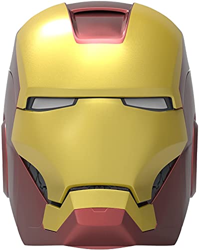 ekids Vi-B72IM Marvel Iron Man Helm Bluetooth Wireless Lautsprecher mit leuchtenden Augen tragbar Gold/rot