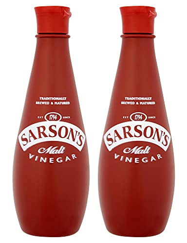 Sarsons Malt Vinegar Malzessig 2X 300ml Kunststoff-Flasche - importiert von Shestore24
