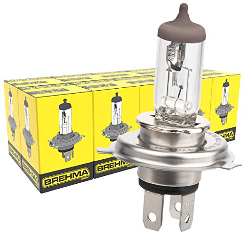 10x BREHMA H4 Halogen Lampe 12 Volt 60/55 Watt P43t