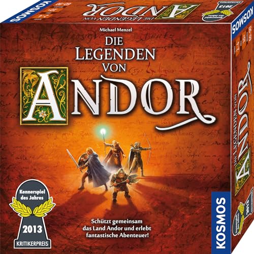 KOSMOS 691745 Die Legenden von Andor - Das Grundspiel, Kennerspiel des Jahres 2013, kooperatives Fantasy-Brettspiel ab 10 Jahren
