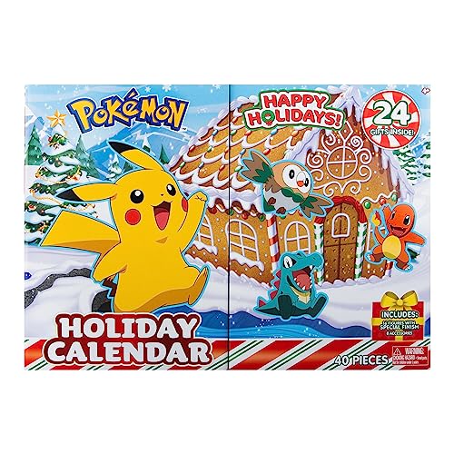 Pokémon PKW3066 - Battle Figure Adventskalender 2023, offizieller Pokémon Kalender mit 24 Überraschungen, ab 4 Jahren