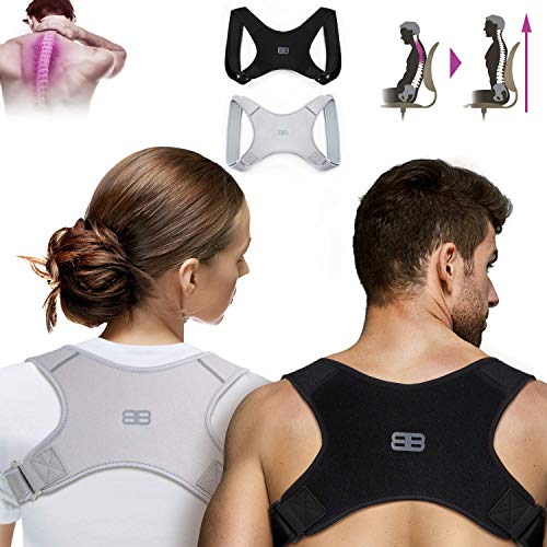 Back Bodyguard Haltungskorrektur - Innovativer Rücken Geradehalter für eine aufrechte Körperhaltung - Rückenstütze - Rückenstabilisator ,Schwarz,M