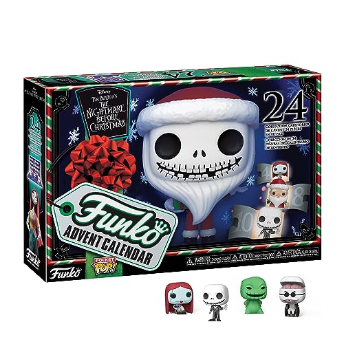 Funko Advent Calendar: The Nightmare Before Christmas - Jack Skellington - (The Nightmare Before Christmas) - 24 Tage der Überraschung - Vinyl-Minifigur Zum Sammelns - Mystery Box - Geschenkidee