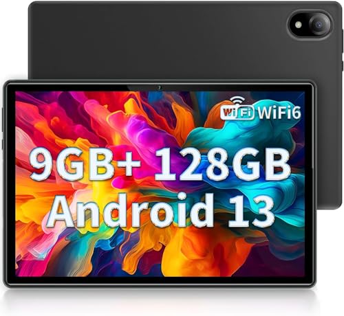 DOOGEE U10 Tablet 10 Zoll Android 13 Tablet Pc, 9GB RAM +128GB ROM(1TB TF) Kinder Tablet 1280 * 800 HD, 8MP+5MP, 5060mAh/Bluetooth 5.0/TÜV Eye Protection/WIFI6/Google GMS