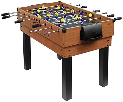 Carromco Unisex Jugend Multifunktionstischfussball Multigame Choice-xt 10-in-1 Carromco Inklusive Billardkugeln, 2 Queues, 6010, Braun, 1226 x 62x 82 EU