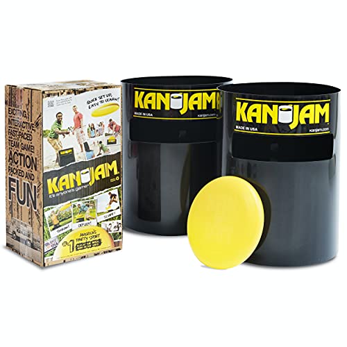 Kan Jam KanJam Unisex-Adult Kan Jam Spielset-Frisbee, Black Yellow, Standard
