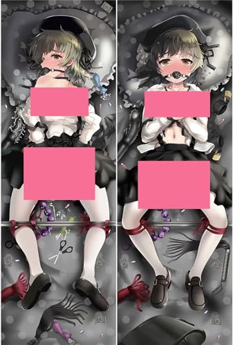 RuiHao Anime Kissenbezug Manga Kissenhülle Für Hentai Waifu Ahegao Hot Mädchen,Anime Pillowcase Digitaler Doppelseitiger Druck Kissenbezug,Seitenschläferkissen Bezug,Bedding Umarmungskissen Bezu